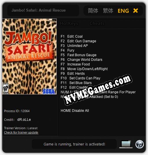 Jambo! Safari: Animal Rescue: Trainer +14 [v1.4]