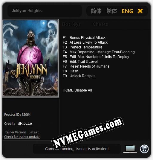 Jeklynn Heights: Treinador (V1.0.99)