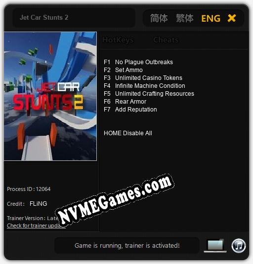 Jet Car Stunts 2: Treinador (V1.0.96)