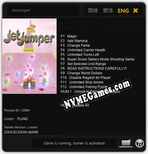 JetJumper: Trainer +13 [v1.8]