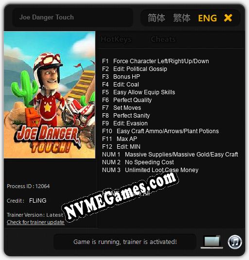 Joe Danger Touch: Trainer +15 [v1.6]