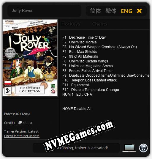 Jolly Rover: Trainer +13 [v1.8]