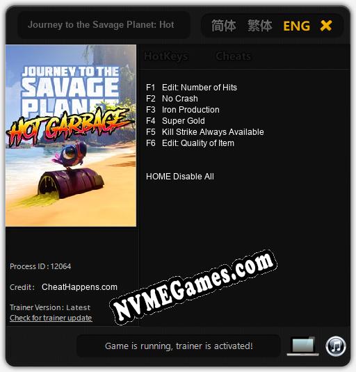 Journey to the Savage Planet: Hot Garbage: Trainer +6 [v1.1]