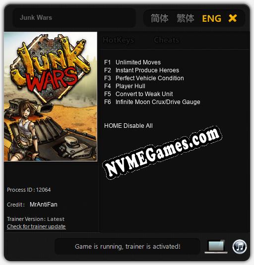 Junk Wars: Treinador (V1.0.74)