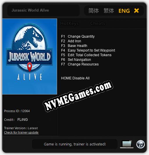 Jurassic World Alive: Treinador (V1.0.82)