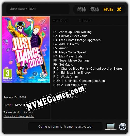 Just Dance 2020: Treinador (V1.0.53)