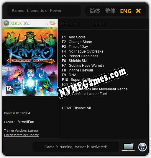 Kameo: Elements of Power: Cheats, Trainer +13 [MrAntiFan]