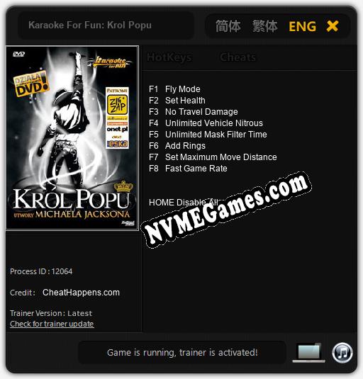 Karaoke For Fun: Krol Popu: Treinador (V1.0.62)