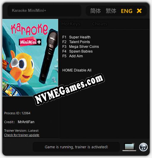 Karaoke MiniMini+: Cheats, Trainer +5 [MrAntiFan]