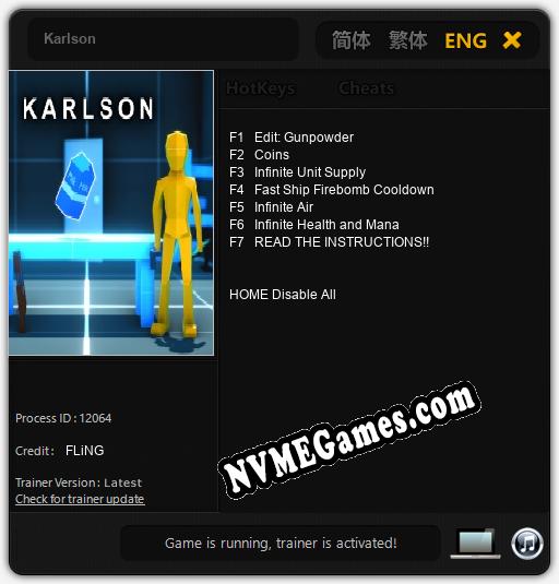 Karlson: Treinador (V1.0.70)