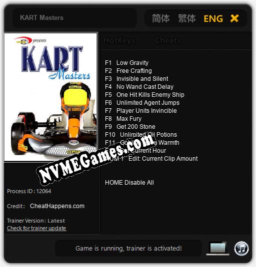 KART Masters: Cheats, Trainer +13 [CheatHappens.com]