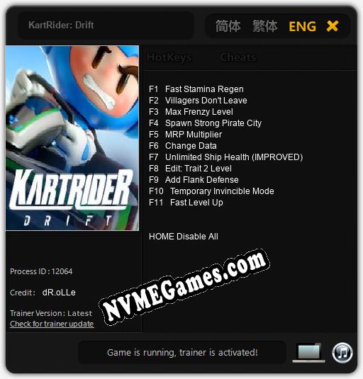 KartRider: Drift: Treinador (V1.0.11)