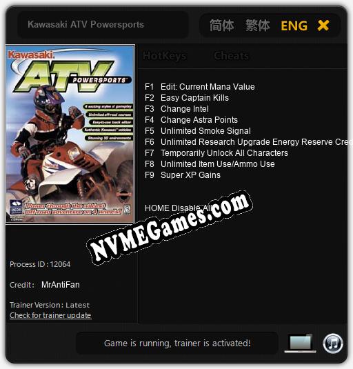 Kawasaki ATV Powersports: Treinador (V1.0.76)