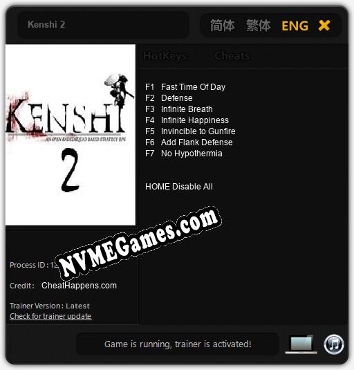 Kenshi 2: Treinador (V1.0.41)