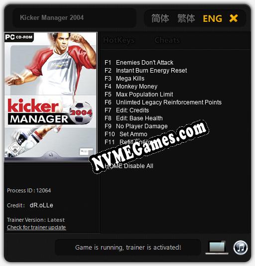 Kicker Manager 2004: Treinador (V1.0.42)