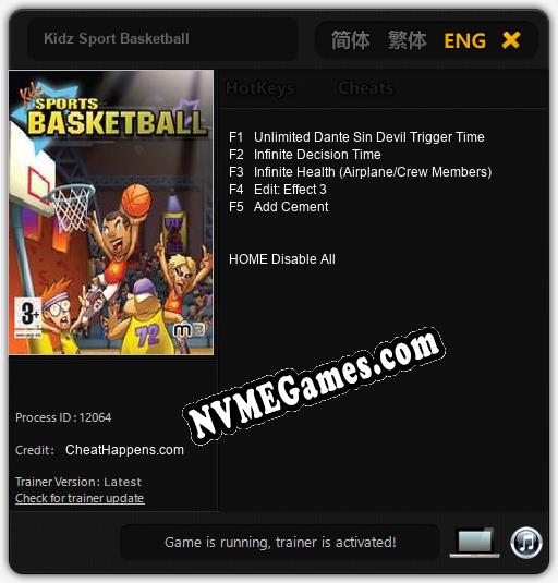 Kidz Sport Basketball: Trainer +5 [v1.8]