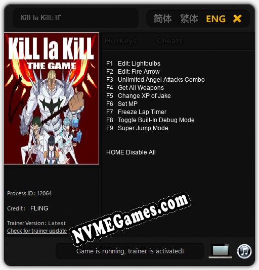 Kill la Kill: IF: Treinador (V1.0.96)