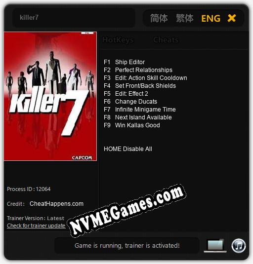 killer7: Cheats, Trainer +9 [CheatHappens.com]