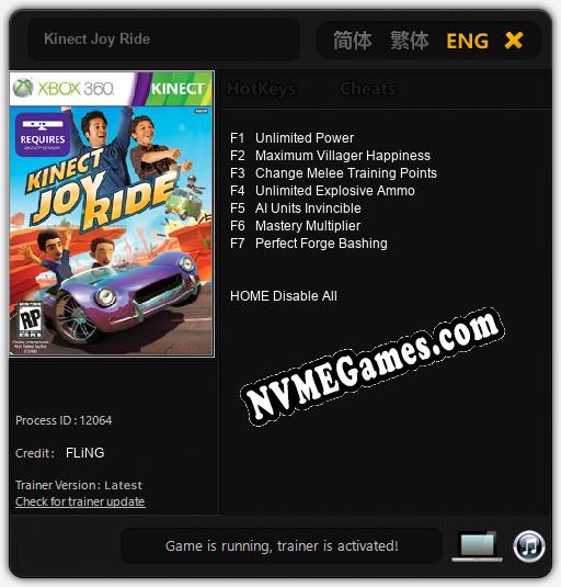 Kinect Joy Ride: Treinador (V1.0.24)