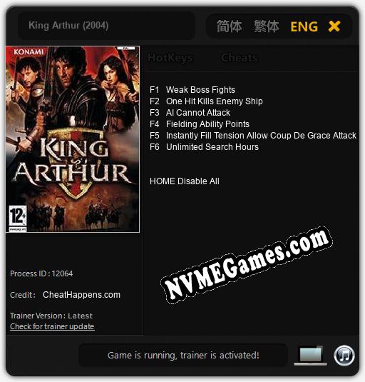 King Arthur (2004): Treinador (V1.0.61)