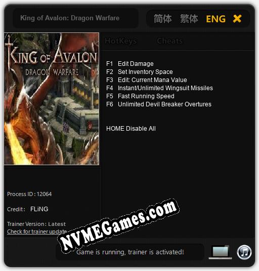 Treinador liberado para King of Avalon: Dragon Warfare [v1.0.6]