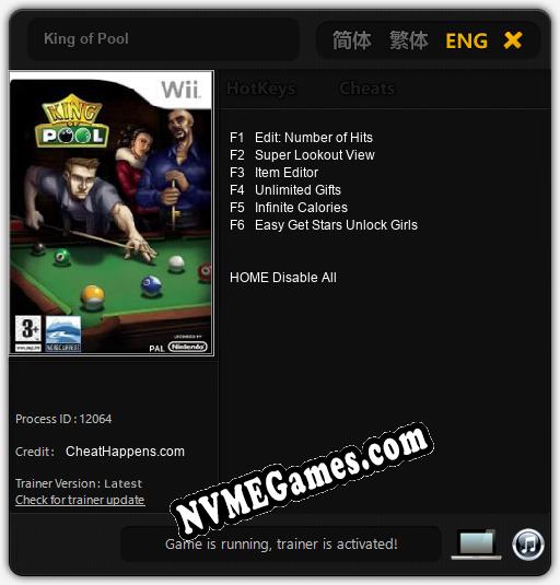 King of Pool: Cheats, Trainer +6 [CheatHappens.com]