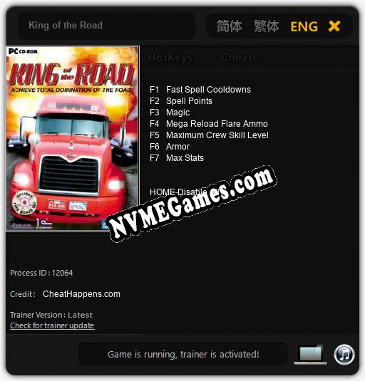 King of the Road: Treinador (V1.0.15)