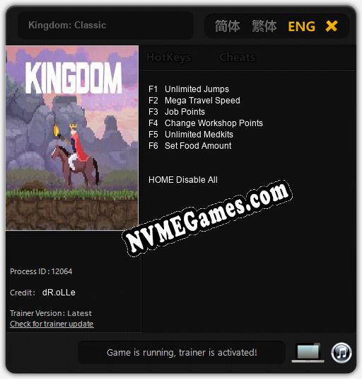 Kingdom: Classic: Treinador (V1.0.81)