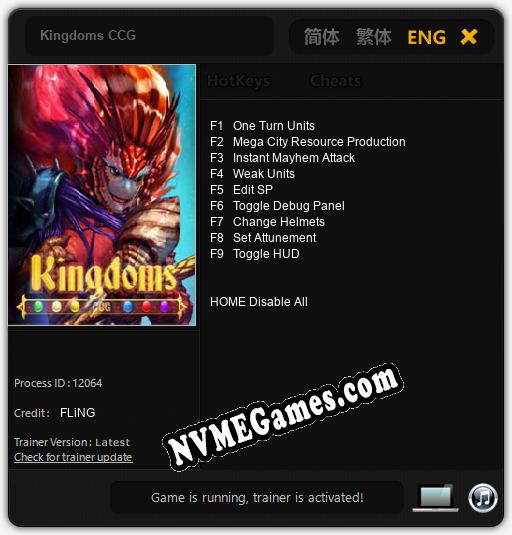 Kingdoms CCG: Trainer +9 [v1.5]