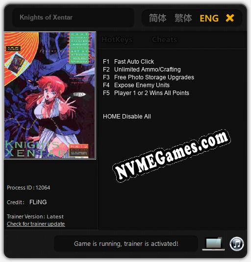Knights of Xentar: Treinador (V1.0.96)