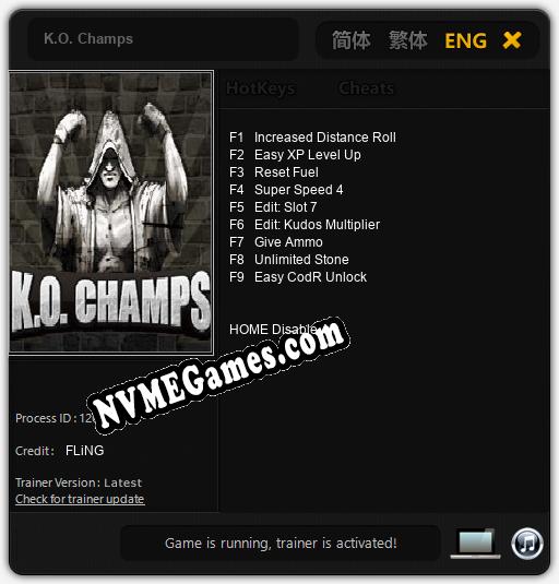 K.O. Champs: Cheats, Trainer +9 [FLiNG]