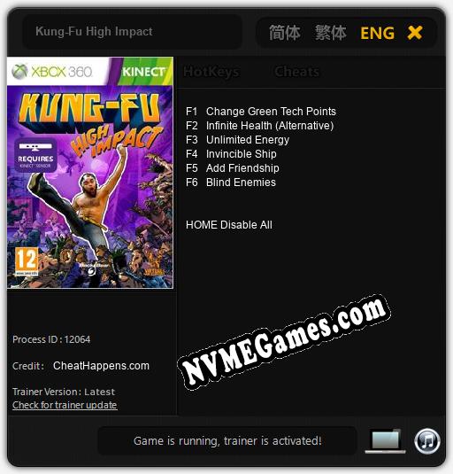 Kung-Fu High Impact: Trainer +6 [v1.3]