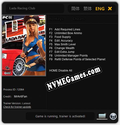 Lada Racing Club: Cheats, Trainer +9 [MrAntiFan]