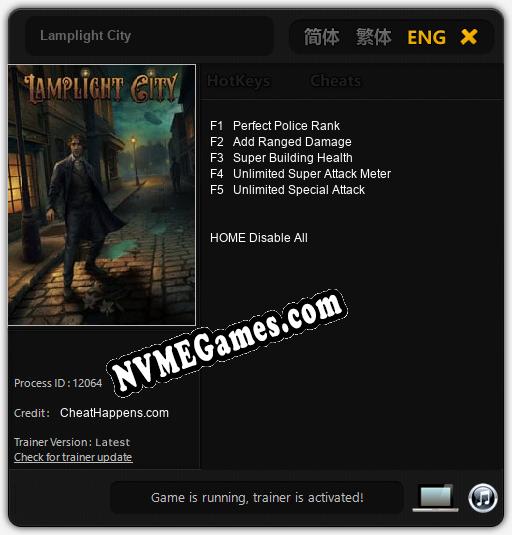 Lamplight City: Cheats, Trainer +5 [CheatHappens.com]