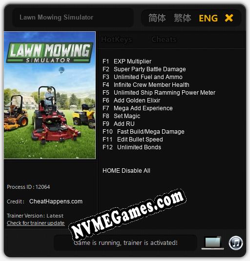 Lawn Mowing Simulator: Treinador (V1.0.60)