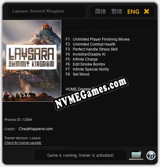 Laysara: Summit Kingdom: Cheats, Trainer +8 [CheatHappens.com]