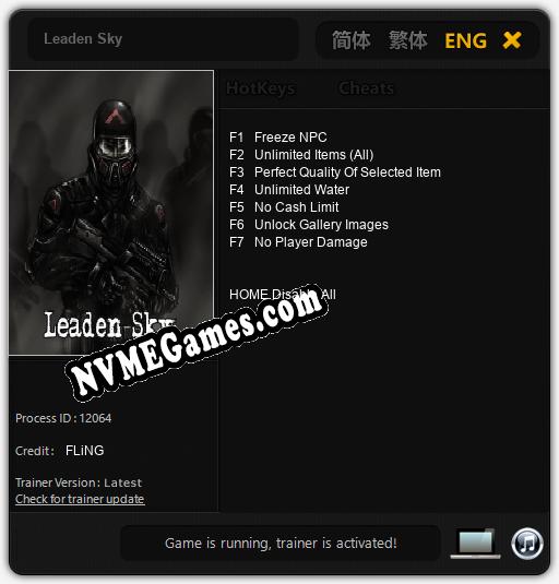 Leaden Sky: Treinador (V1.0.75)