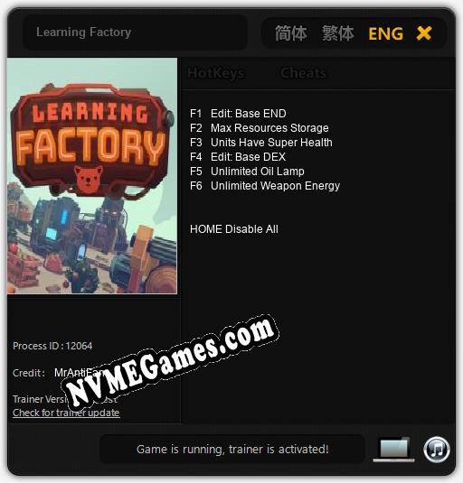 Learning Factory: Treinador (V1.0.91)