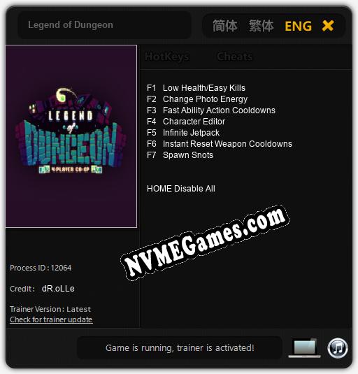 Legend of Dungeon: Cheats, Trainer +7 [dR.oLLe]