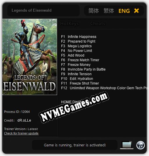 Legends of Eisenwald: Treinador (V1.0.1)