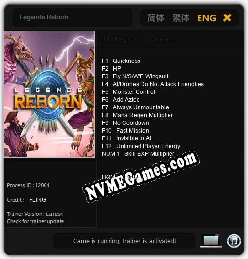 Legends Reborn: Trainer +13 [v1.8]