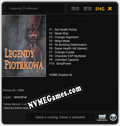 Legendy Piotrkowa: Cheats, Trainer +10 [MrAntiFan]