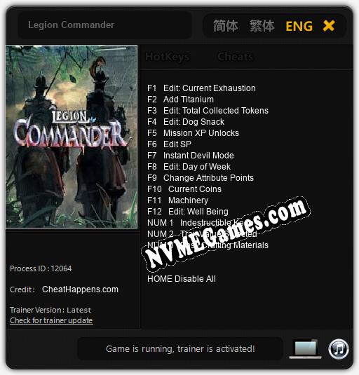 Legion Commander: Cheats, Trainer +15 [CheatHappens.com]