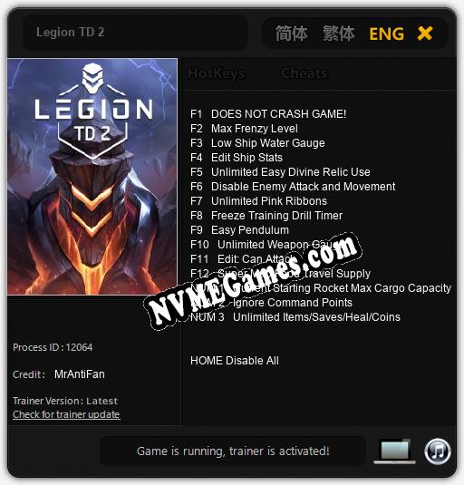 Legion TD 2: Trainer +15 [v1.3]