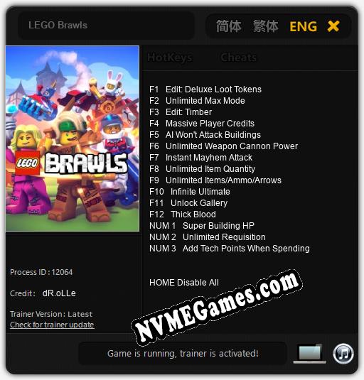 LEGO Brawls: Trainer +15 [v1.9]