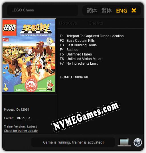 LEGO Chess: Cheats, Trainer +7 [dR.oLLe]