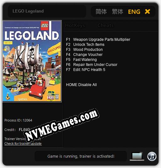 Treinador liberado para LEGO Legoland [v1.0.9]