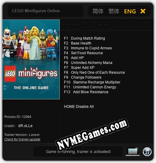 LEGO Minifigures Online: Trainer +12 [v1.6]