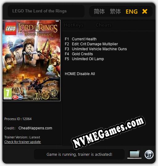 LEGO The Lord of the Rings: Treinador (V1.0.34)