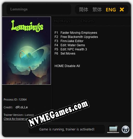 Lemmings: Trainer +6 [v1.8]